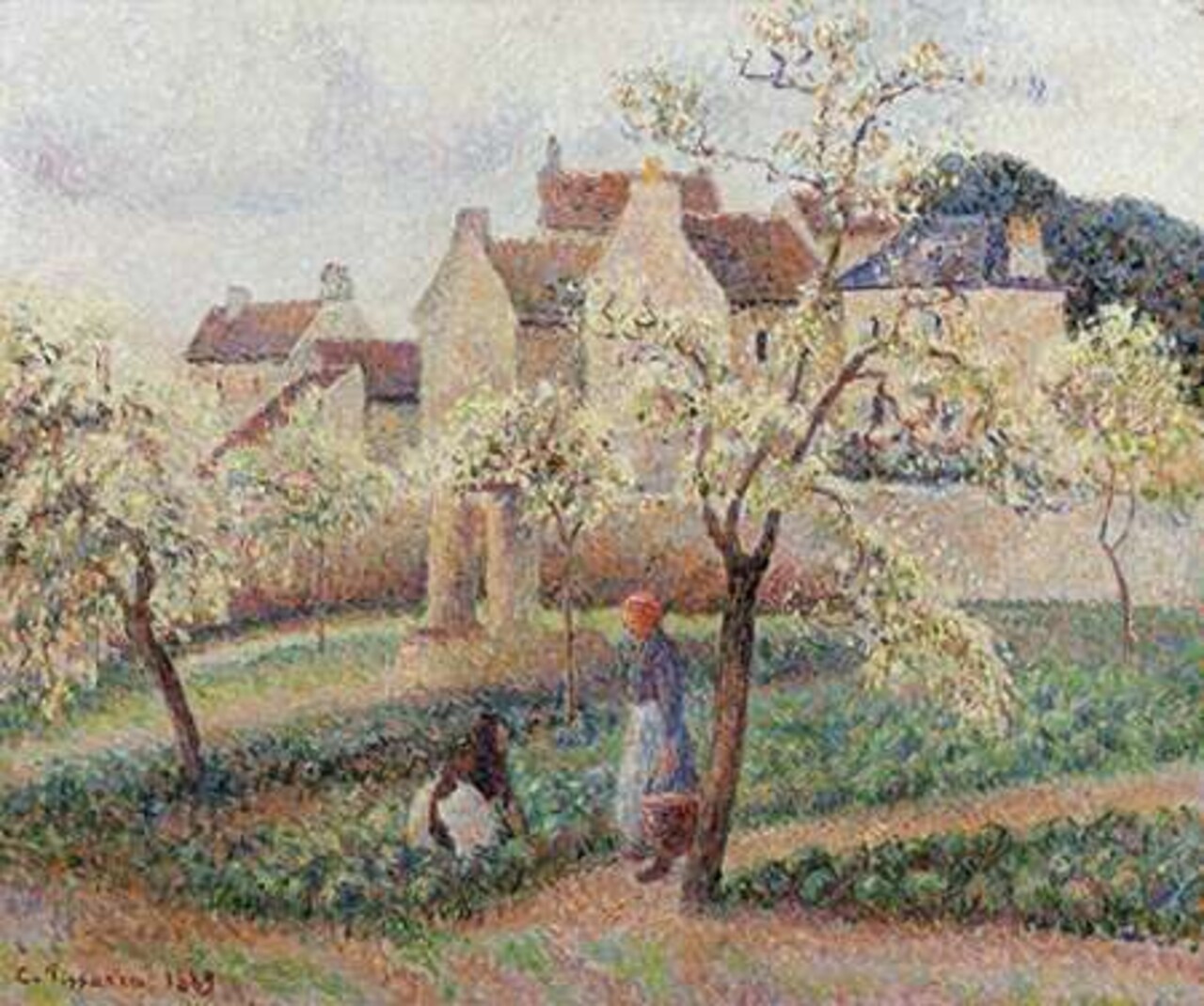 Plum Trees In Blossom Poster Print by Camille Pissarro - Item # VARPDX267031